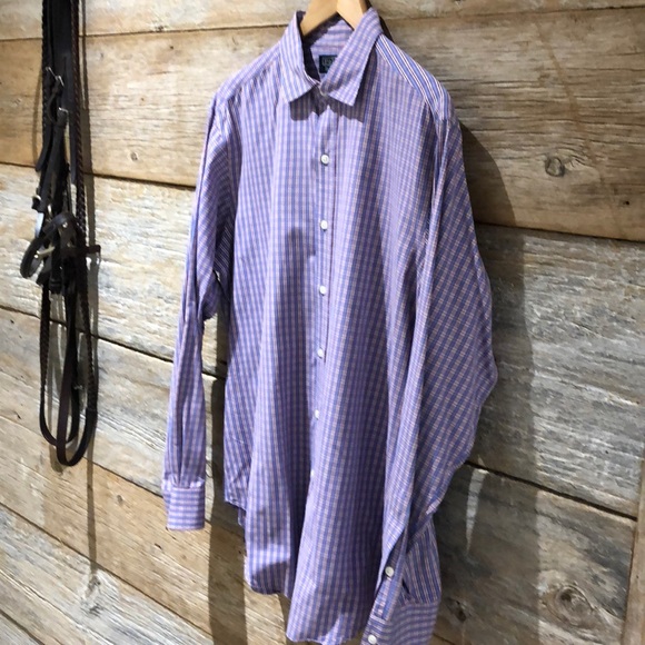 🥳HP🎉 EUC Polo by Ralph Lauren Checkered Cotton Long Sleeve Button Down Shirt - Picture 3 of 7
